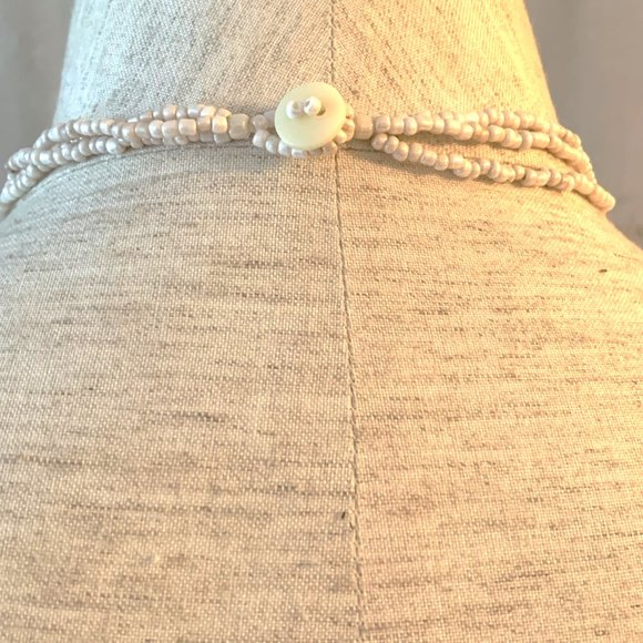 New (without tag) Layered Shell Statement Necklace - Picture 6 of 6